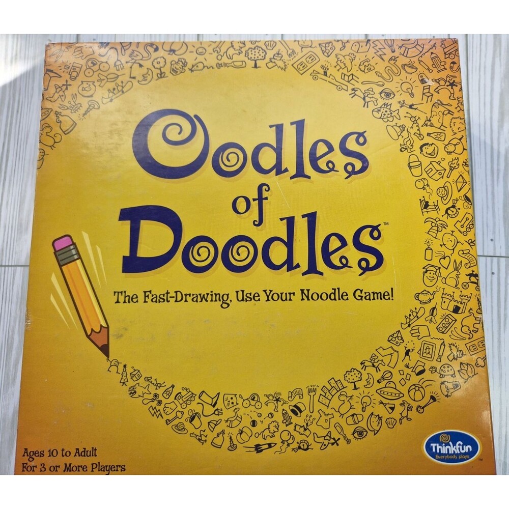 ThinkFun Coodles of Doodles Board Game 2003 Games 100 Award Winner Complete